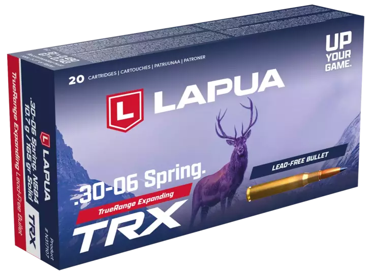 Lapua TRX 10,7g .30-06 Sprg N584 Kiväärin patruuna 20kpl 827m/s - Kiväärin patruunat - 6418267103923 - 1