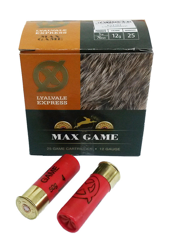 Lyalvale Express Max Game 50g 12/76 - Haulikon patruunat - LEmaxgame1276-50g3 - 1