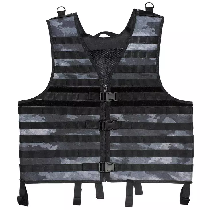 MFH Molle Light -taisteluliivi HDT Camo Musta/harmaa - Modulaariset liivit - 4044633153883 - 1