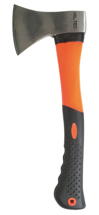 Mil-Tec Kirves, Hiiliterästä, Oranssi - Kirveet - 4046872275463 - 1