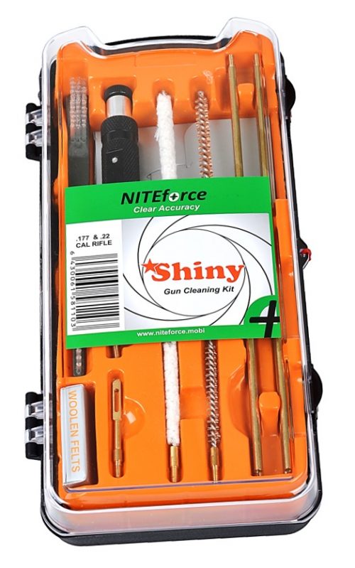 Niteforce Shiny aseenpuhdistussarja .177 & .22 cal - Aseen puhdistuspuikot ja -setit - 6430061581103 - 1