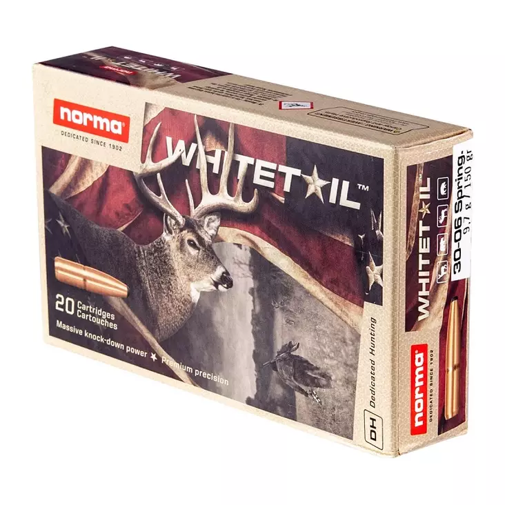 Norma Whitetail 9,7g .30-06 Sprg - Kiväärin patruunat - 7393923325323 - 1