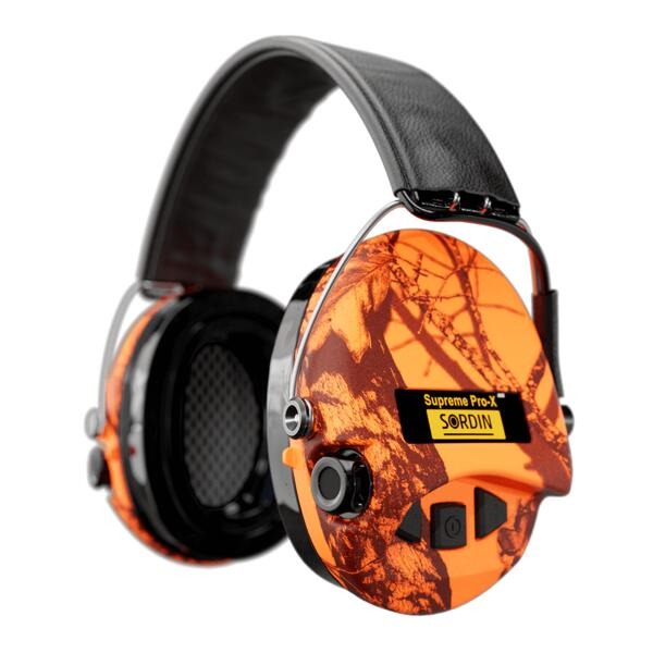 Sordin Supreme Pro-X Hear2 LED Blaze Orange Kuulevat kuulosuojaimet (Takuu 5 Vuotta!) - Kuulevat Kuulosuojaimet - 7392749009363 - 2