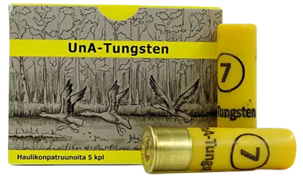 UnA Tungsten 20/70 24g no. 7 5 kpl - Korvaavat haulikon patruunat - 6430068625374 - 1