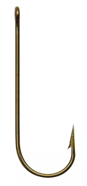 Mustad (3261) pitkävartinen onkikoukku 10kpl pronssi - Koukut ja perukkeet - 3261-4 - 1