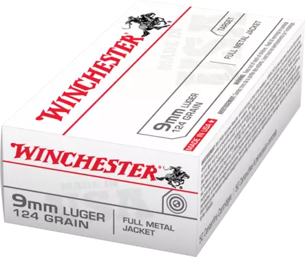 Winchester Super-X FMJ 9mm Luger 8,0g - Pistoolin ja revolverin patruunat - 020892225824 - 1