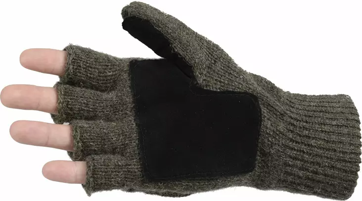 Dovrefjell Kynsikkäät kinnasläpällä ja nahkavahvikkeella - Talvi- ja lämpökäsineet - 7071217029194 - 1