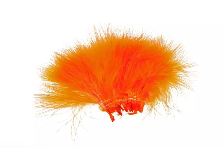 Eumer Marabou fluori-oranssi niputettu - Sulat, höyhenet, päät, pyrstöt - 6430030456364 - 1