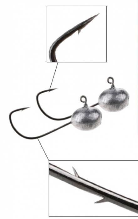 Mikado Aberdeen -microjigipäät 1,5g 3kpl - Jigit ja kumikalat - 5900637292074 - 1