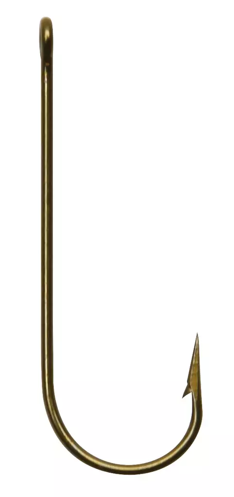 Mustad (3261) pitkävartinen onkikoukku 10kpl pronssi - Koukut ja perukkeet - 3261-4 - 1