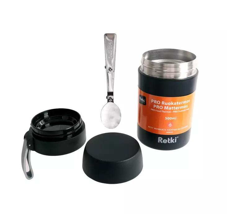 RETKI Ruokatermos PRO 500ml lusikalla - Termospullot - 6418536038284 - 1