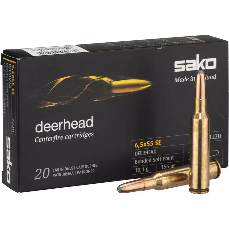 Sako Deerhead 6,5x55 SE 10,1g - Kiväärin patruunat - 6438053995914 - 1