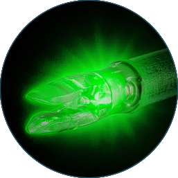 Valonokki Nockturnal Lighted Nock Green - Nokit ja Insertit - 727352660194 - 1