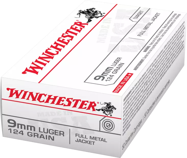 Winchester Super-X FMJ 9mm Luger 8,0g - Pistoolin ja revolverin patruunat - 020892225824 - 1