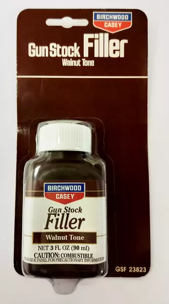 Birchwood Gun Stock Filler Walnut 90ml - Aseenhoitoaineet - 029057238235 - 1