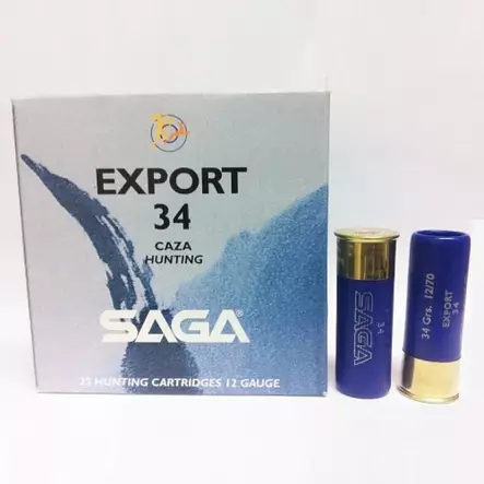Saga Export 34g 12/70 25kpl - Haulikon patruunat - SAGA34EXPORT275 - 1