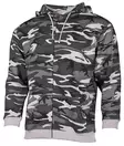 Huppari vetoketjulla, Harmaa camo - Pitkähihaiset Paidat - 4044633084255 - 1