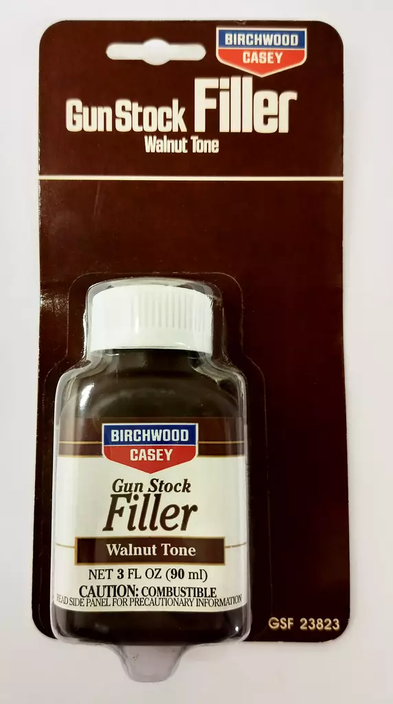 Birchwood Gun Stock Filler Walnut 90ml - Aseenhoitoaineet - 029057238235 - 1