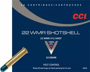 CCI Shotshell .22WMR 3,4g 52gr - Pienoiskiväärin patruunat - 076683000255 - 1