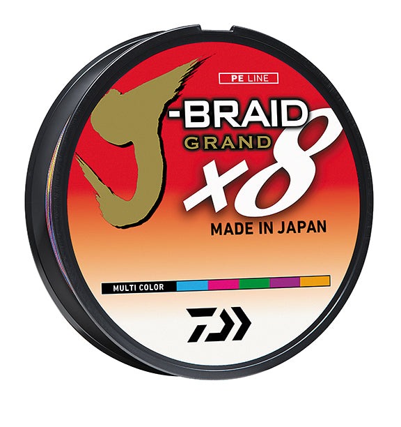 Daiwa J-Braid Grand x8 kuitusiima 150m moniväri - Kuitusiimat ja punotut siimat - 043178580905 - 1