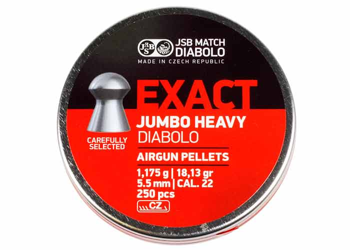 JSB Exact Heavy .22 (5,52mm) 250 kpl - Ilma-aseiden Luodit 5,5 mm - 164235 - 2