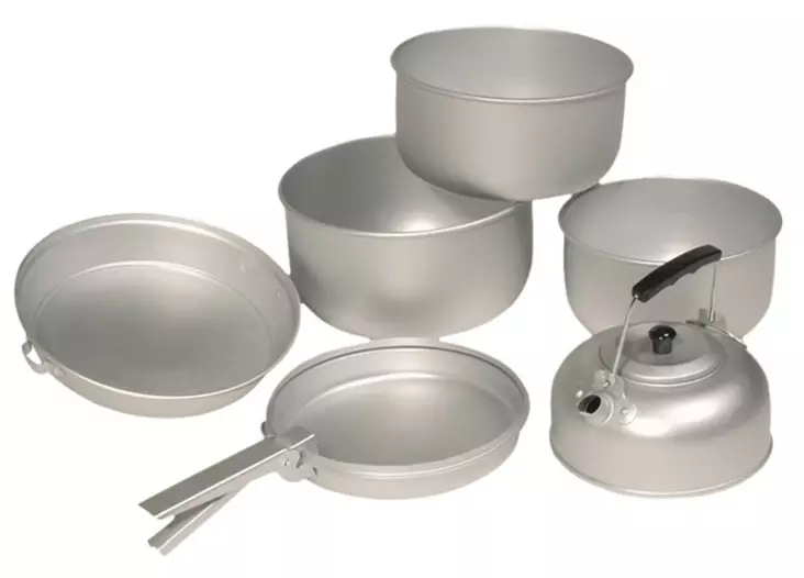 Mil-Tec Retkikeitinsetti ilman poltinta - Retkikeittimet ja -kaasut - 4046872180125 - 1