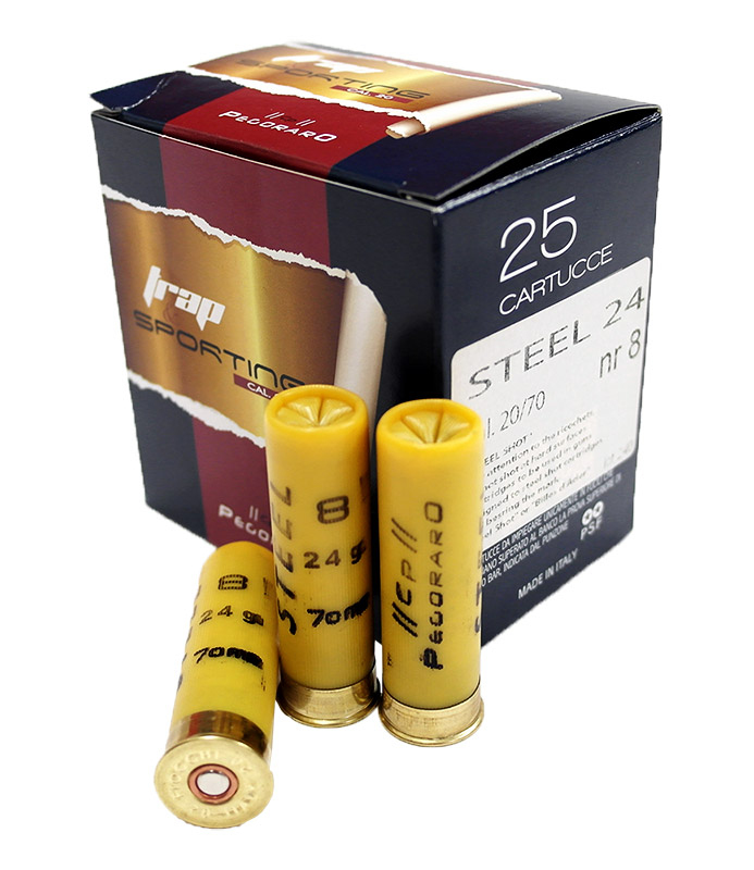 Pegoraro Steel 20 24g No. 7,5 20/70 - Kiekkopatruunat - Steel20_24g_75_25 - 1