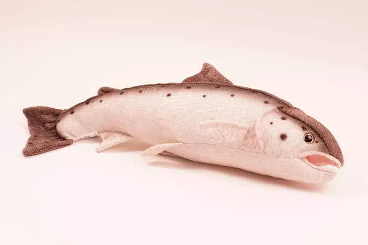 Pehmokala Hyppäävä Lohi 43cm - Lapsille - 313065 - 1