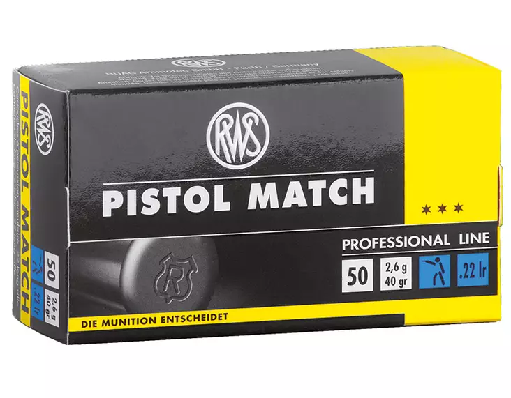 RWS Pistol Match LRN .22LR - Pienoiskiväärin patruunat - 4000294132445 - 1