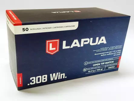 Lapua Scenar-L .308Win 10g 155gr - Kiväärin patruunat - 6418267103756 - 1