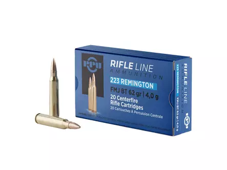 PPU FMJ BT .223Rem 4,00g - Kiväärin patruunat - 8605003812326 - 1