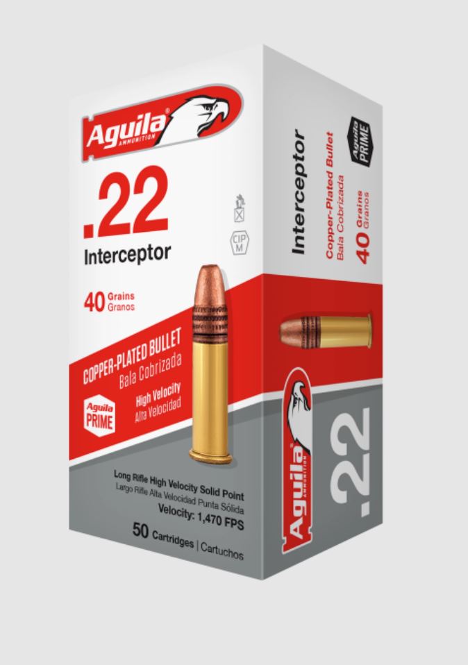 Aguila Interceptor HP .22LR 2,6g - Pienoiskiväärin patruunat - 640420001456 - 1