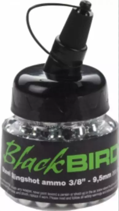 Blackbird ritsan teräs kuulat 9,5mm 200kpl - Ritsat ja puhallusputket - 8056098552886 - 1