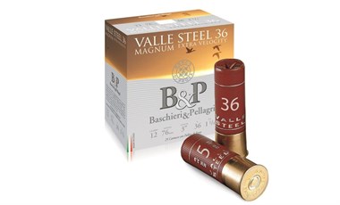 B&P Valle Steel Magnum 36g 12/76 25kpl - Haulikon patruunat - 8034134046216 - 1