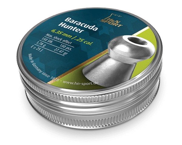 H&N Baracuda Hunter 6,35mm 1,78g - Ilma-aseiden Luodit 6,35 mm - 4047058019536 - 1