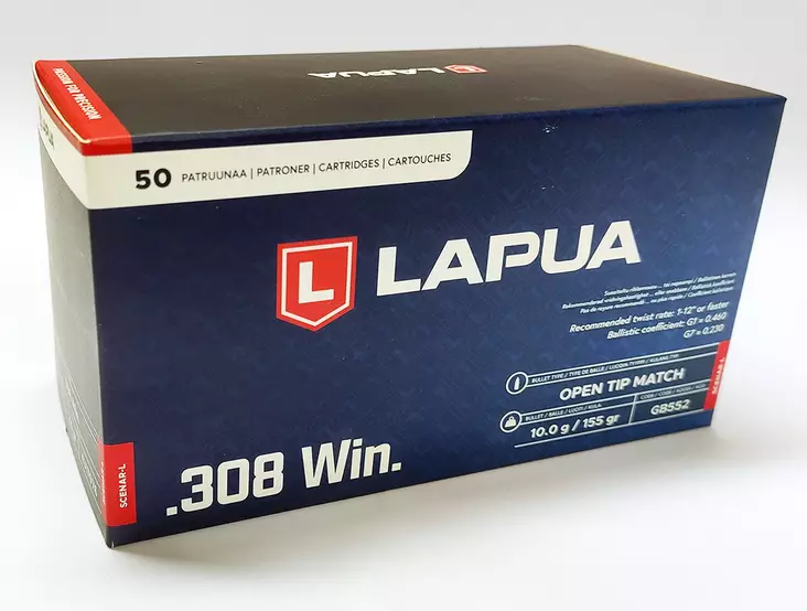 Lapua Scenar-L .308Win 10g 155gr - Kiväärin patruunat - 6418267103756 - 1