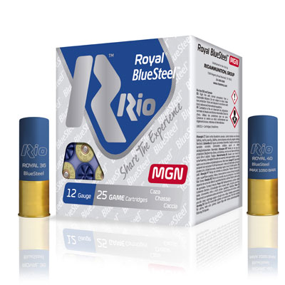 Rio Royal Bluesteel Magnum 12/76 36g - Korvaavat haulikon patruunat - 8435101623926 - 1