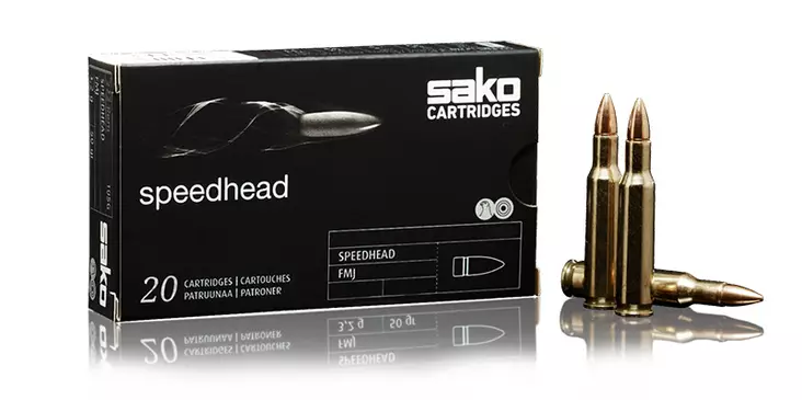 Sako Speedhead 22-250Rem. 3,2g FMJ - Kiväärin patruunat - 6438053999806 - 2