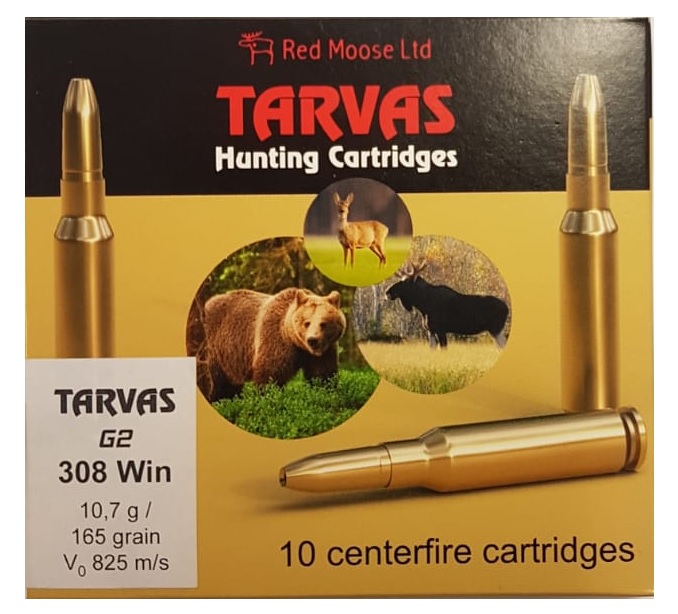 Tarvas .308win 10,7g metsästyspatruuna - Kiväärin patruunat - 6430052785046 - 1