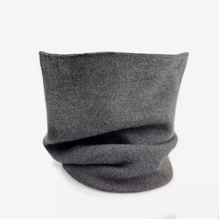 Veniz Paksu Tuubihuivi Tummanharmaa - Huivit - 6438426055306 - 1