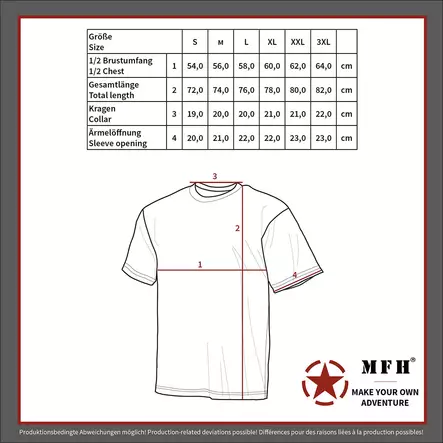 MFH Tactical T-paita, musta - T-paidat - 4044633175137 - 2
