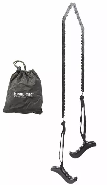 Mil-Tec ketjusaha kahvoilla ja kotelolla - Kirveet ja Sahat - 4046872363597 - 1