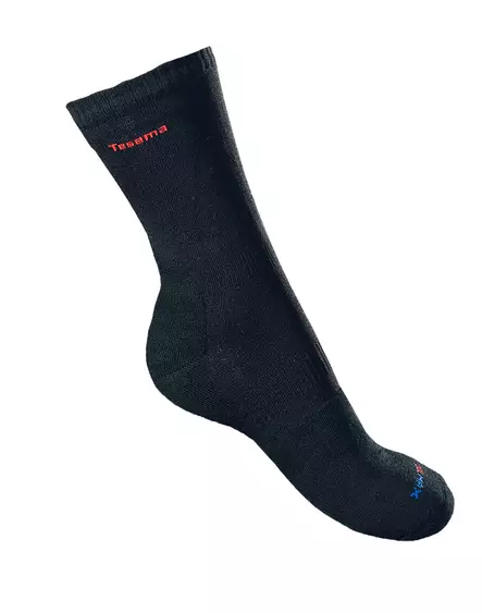 Tesema Coolmax -sukat froteepohjalla Musta - Sukat - 6416889180919 - 6