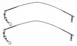 Jasu Teräsperuke pikalukolla 15cm 2kpl - Peruke ja tapsimateriaalit - 6430075934117 - 1