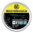 RWS Meisterkugeln 4,48mm 0,45g 7,0gr - Ilma-aseiden Luodit 4,5 mm - 4000294135927 - 1