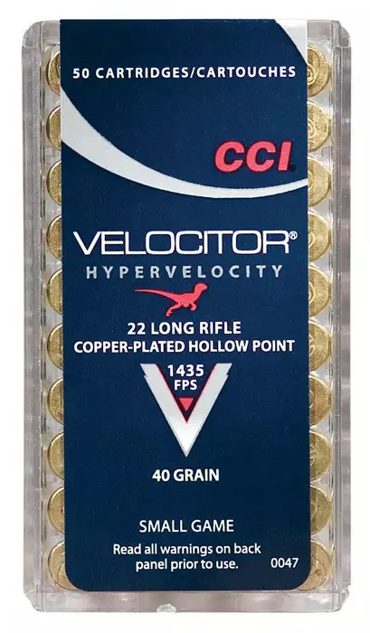 CCI Velocitor .22Lr 2,60g 437m/s - Pienoiskiväärin patruunat - 076683000477 - 1