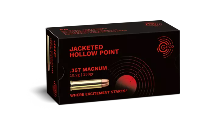 Geco JHP 10,2g .357 Mag - Pistoolin ja revolverin patruunat - 4000294177217 - 1