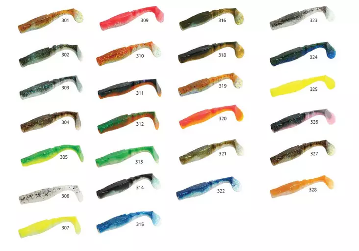 Mikado Fishunter II 9,5cm kalajigi 5kpl - Jigit ja kumikalat - 5900637364047 - 1