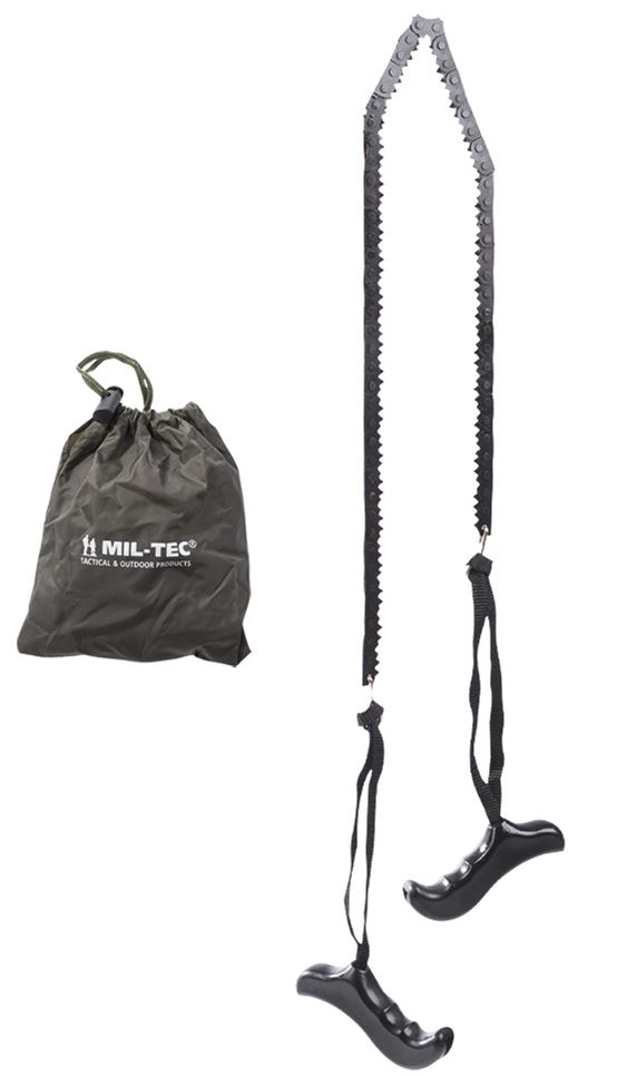 Mil-Tec ketjusaha kahvoilla ja kotelolla - Kirveet ja Sahat - 4046872363597 - 1