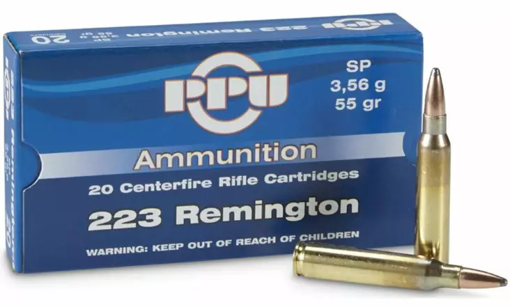 PPU SP .223Rem 3,56g - Kiväärin patruunat - 8605003800477 - 1